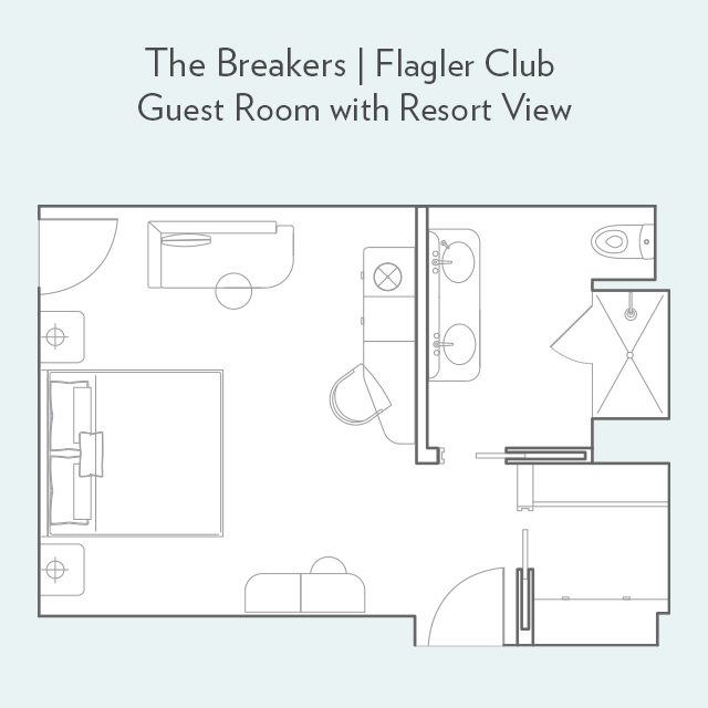 Flagler Club Guest Room with Resort View