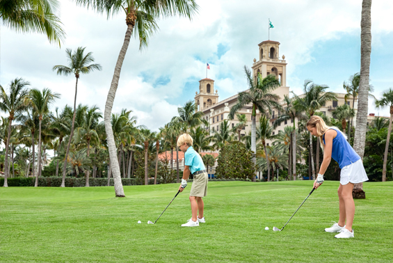 Children playing golf at The Breakers Palm Beach