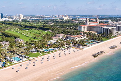 Aerial photo of The Breakers Palm Beach