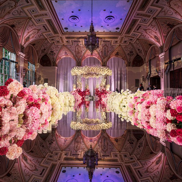 Wedding ceremony in the Mediterranean Ballroom at The Breakers Palm Beach