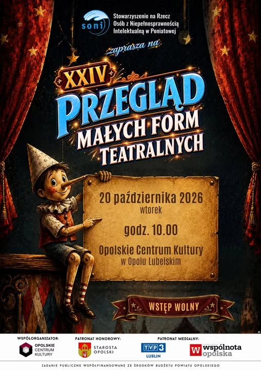 Małe formy teatralne na wielkiej scenie. Przed nami XXIV przegląd w Opolu Lubelskim