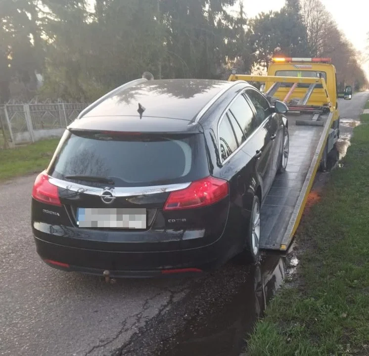 Radzyń County: Registered from another vehicle.  He got caught because he was driving too fast