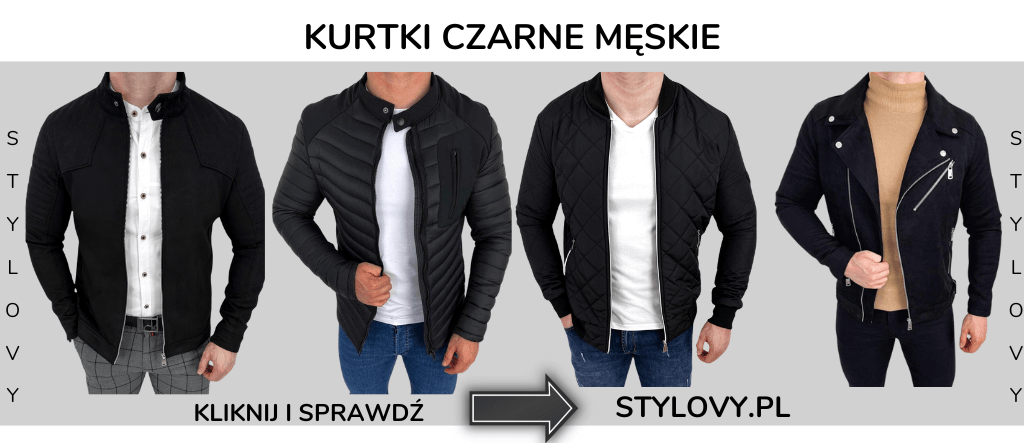 kurtki męskie czarne