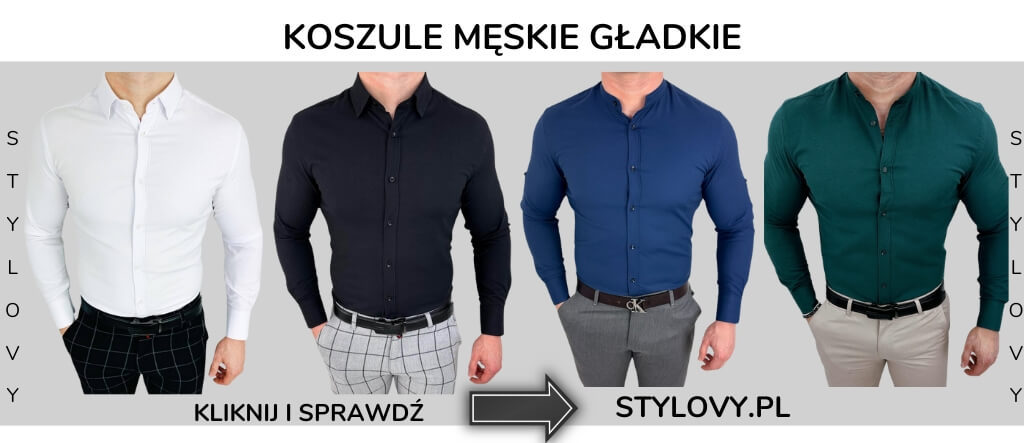 Koszule męskie gładkie