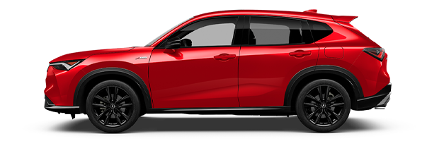 Acura ADX A-Spec with Advance Package shown in side profile, the brand's compact SUV.