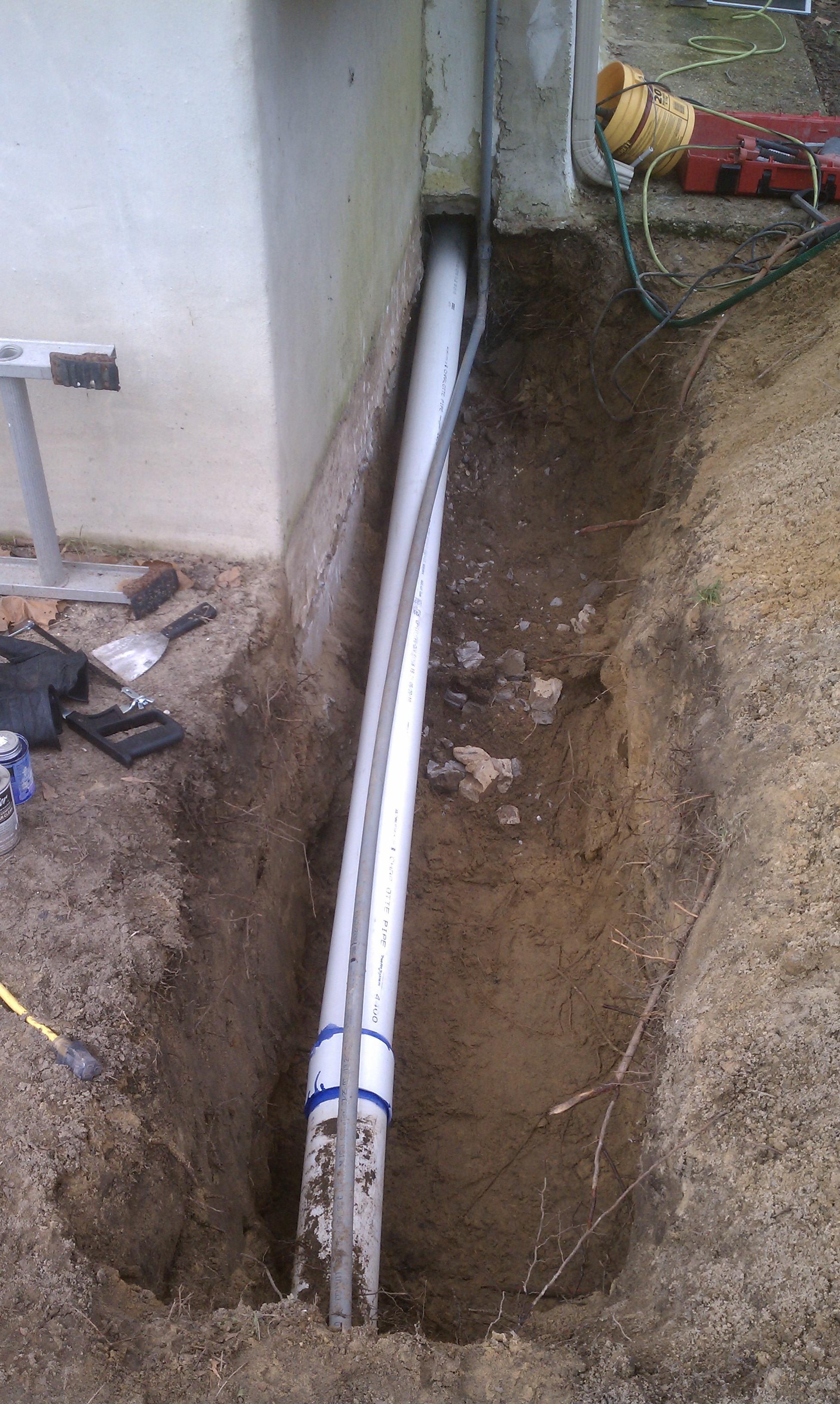 New Septic Line From Home to Tank