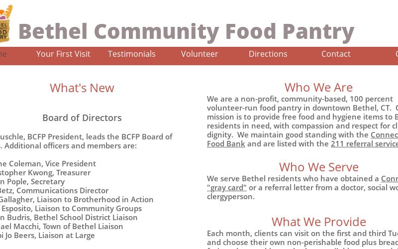 Bethel Community Food Pantry