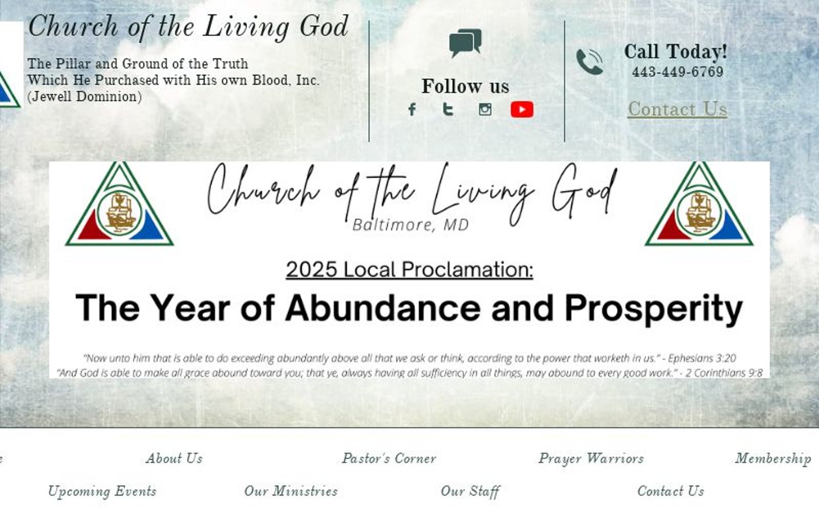 Church of the Living God The Pillar Ground of the Truth, Which He Purchased with His own Blood