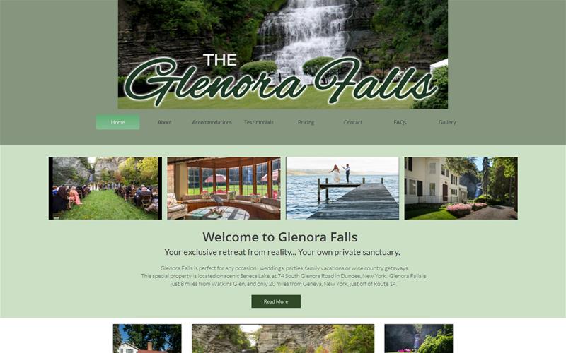 The Glenora Falls