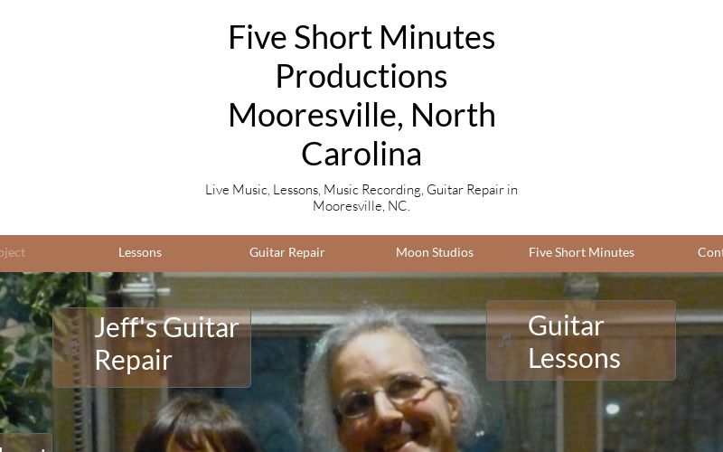 Recording studio interior for Five Short Minutes Productions