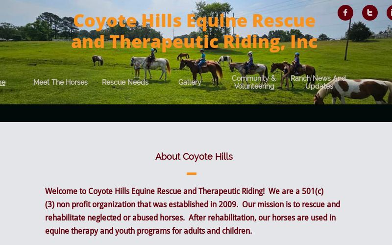 Coyote HIlls Equine Rescue and Therapeutic Riding
