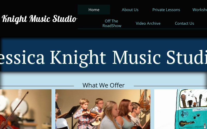 Recording studio interior for Jessica Knight Music Studio
