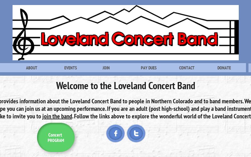 Loveland Concert Band Personnel