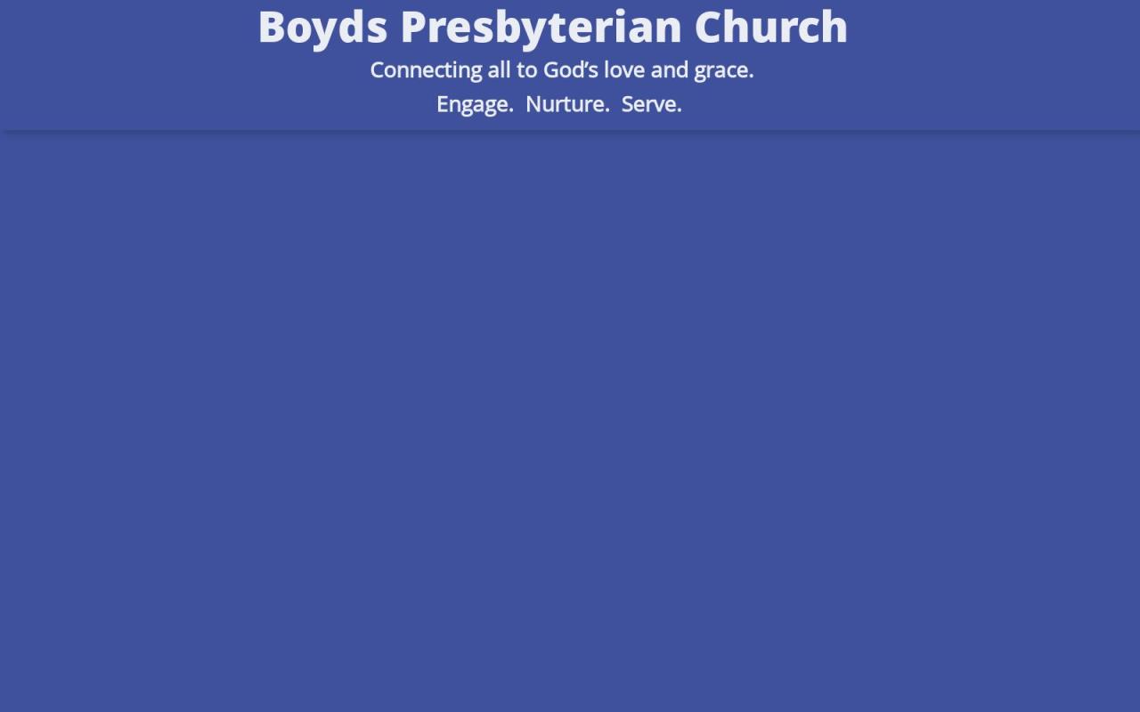 Boyds Presbyterian Church