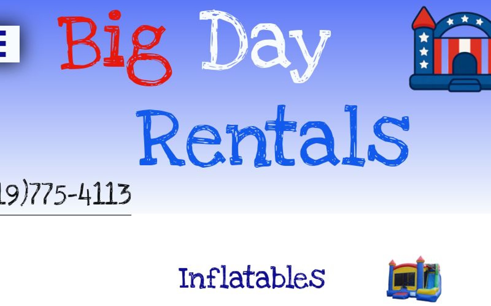 Big Day Rentals LLC party rental, indiana, nwi