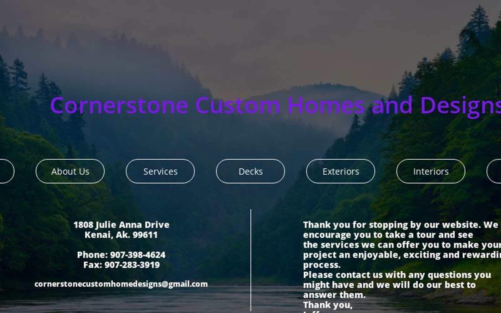 Cornerstone Custom Homes and Designs
