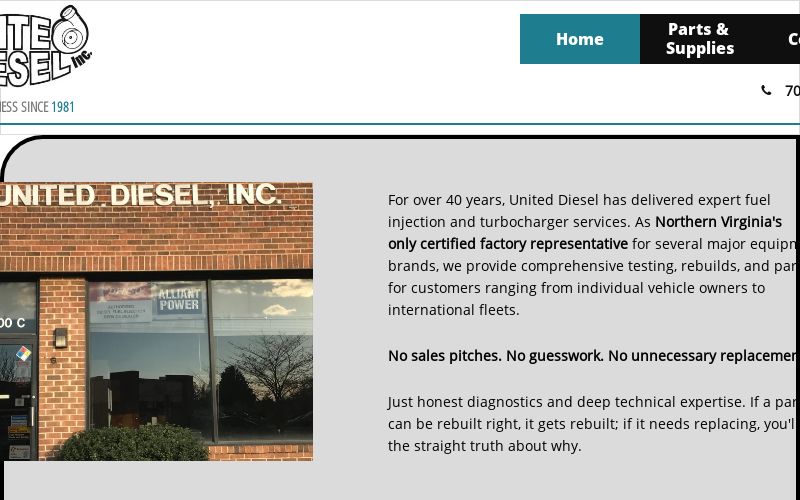 United Diesel Inc — Diesel repair shop in Alexandria, Virginia