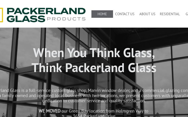PACKERLAND GLASS PRODUCTS