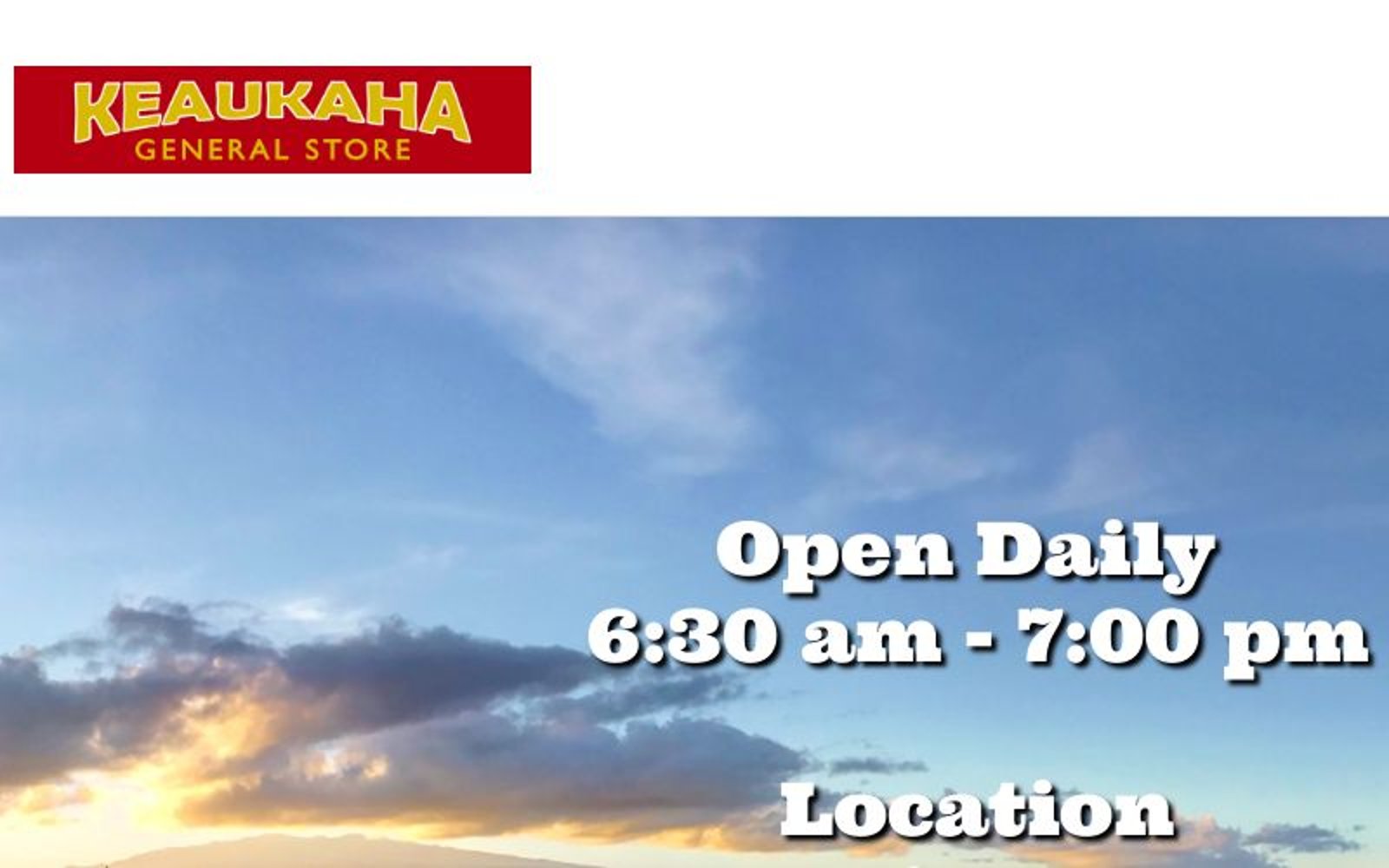 Keaukaha General Store | Locally Owned & Operated | Hilo, Hawaii