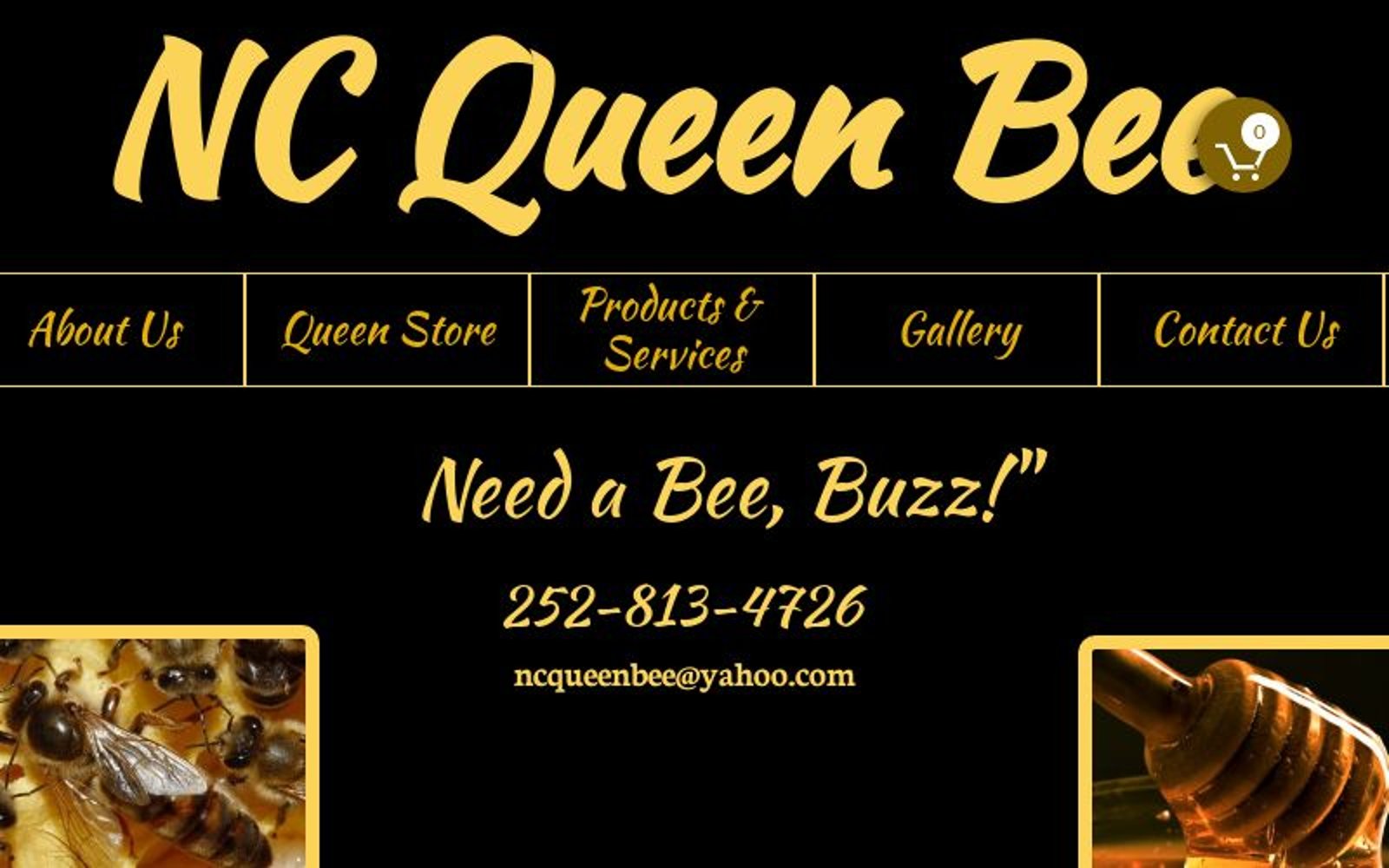 NC Queen Bee, a local family owned Honey bee business that specializes