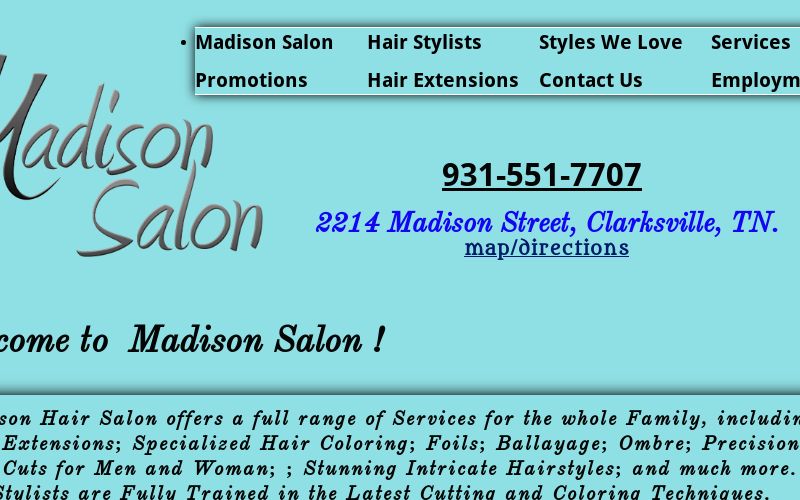 Madison Hair Salon in Clarksville, TN. 37043