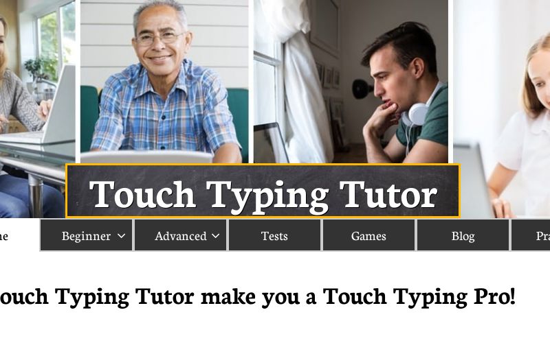 Touch Typing Tutorial - Beginner 1a