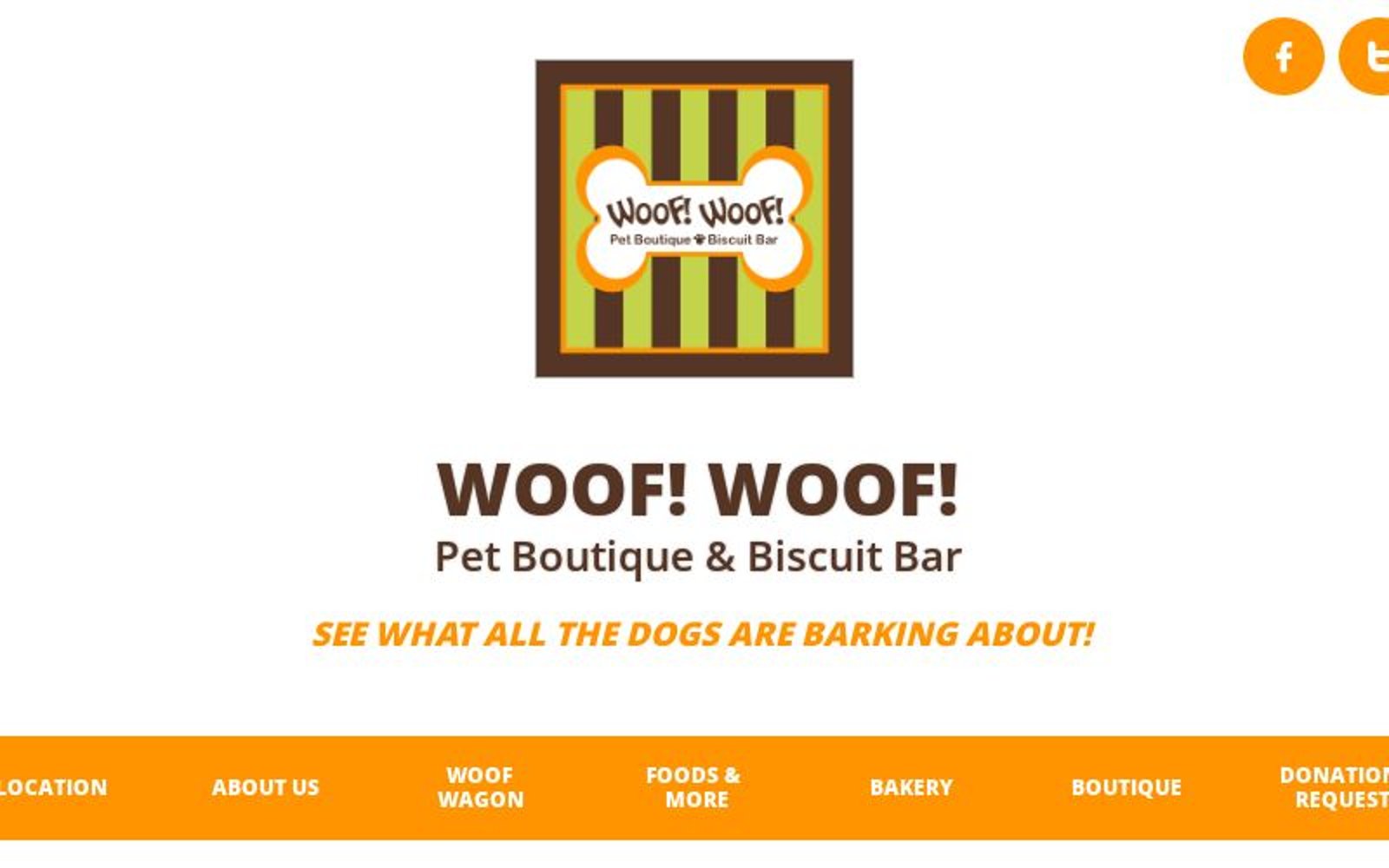 Woof woof sales pet boutique