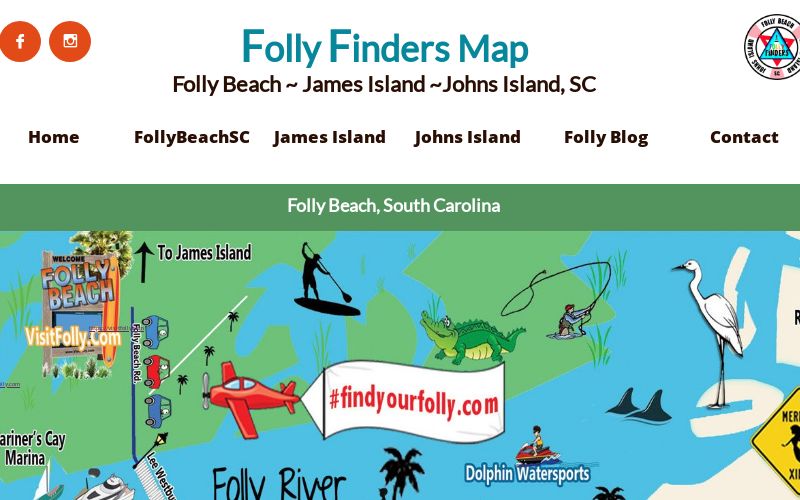 Folly Beach Map - The Best of the Island