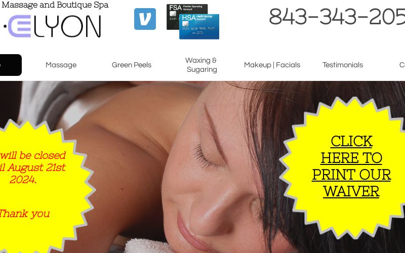 Elyon Boutique Spa Massage Brazilian Wax Peels Sugaring