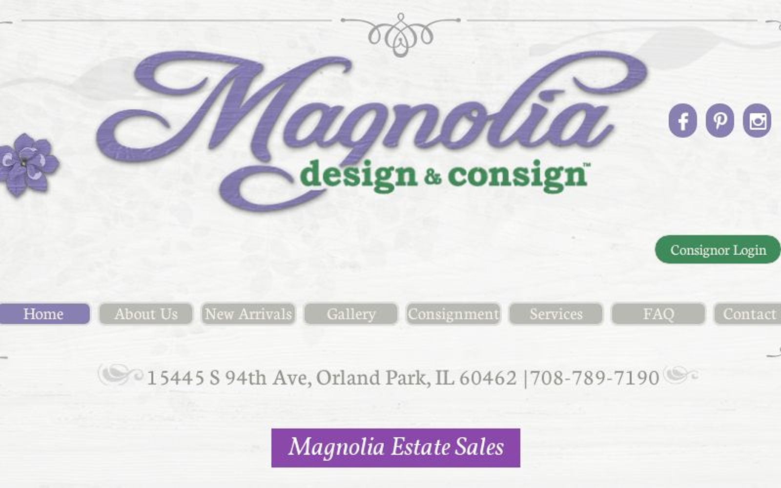 Magnolia Design & Consign appreciates our great consignors, customers and  followers and are grateful for the warm welcome we continue to receive as a  small business. We are very blessed! ​ Thank you for shopping "small"!