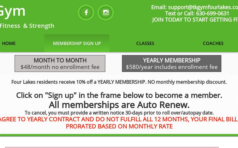 TK Gym Four Lakes — Globo gym in Lisle, IL