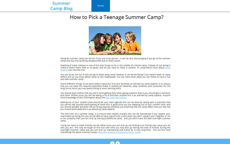 How To Pick A Teenage Summer Camp