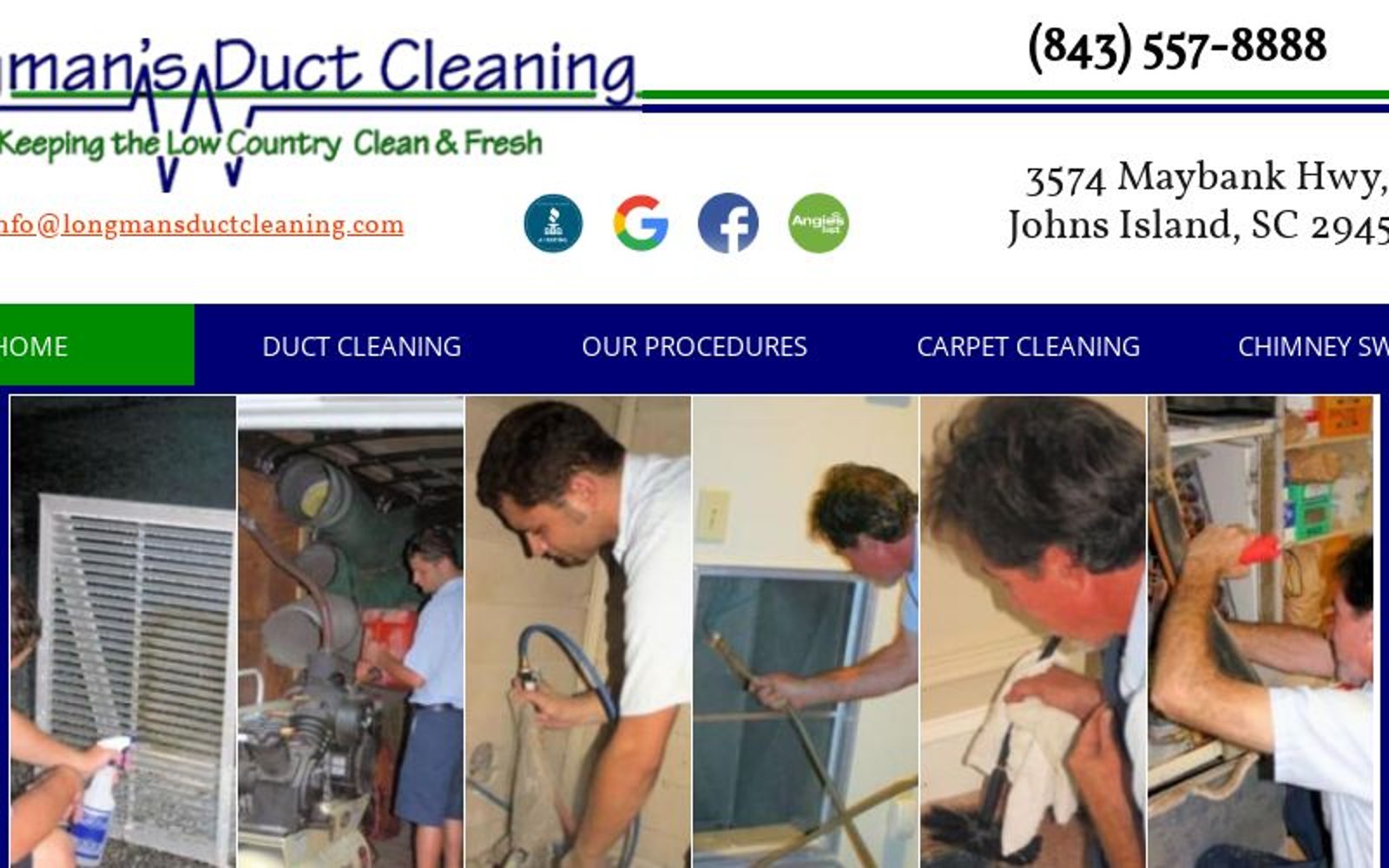 Longman's Cleaning Services Air Duct Cleaning Johns Island Charleston, SC