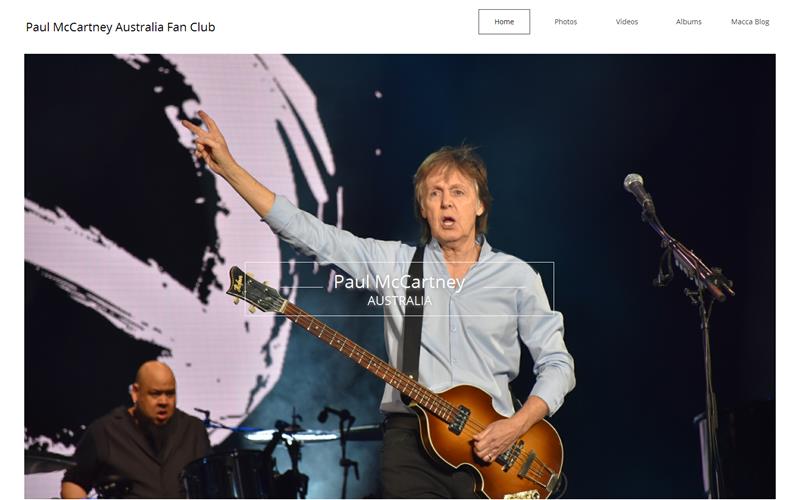 Paul McCartney Australia Macca Blog