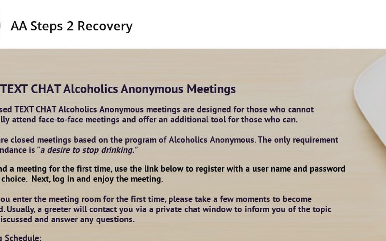 SC - StepChat - Recovery Chat Room - Narcotics Anonymous Meeting -  Saturdays 8AM PST - PeerGalaxy