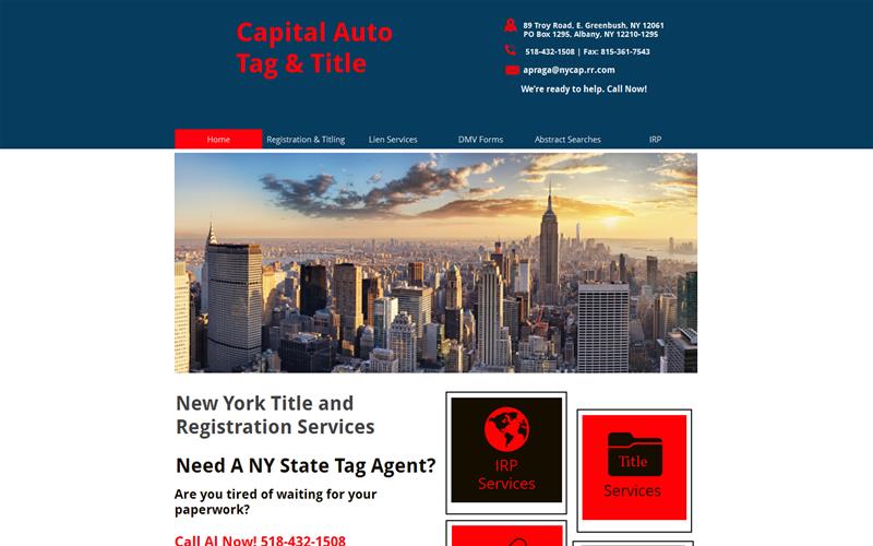 New York DMV Registration Capital Auto Tag & Title