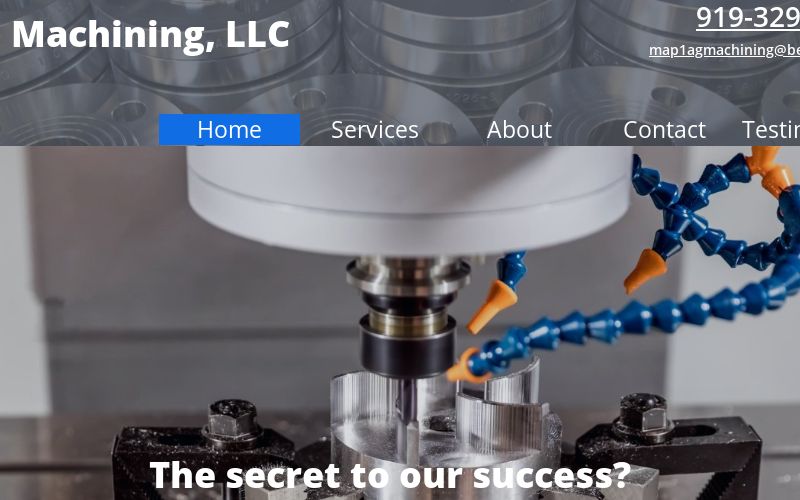 Get In Touch! | North Carolina | A&G Machining LLC