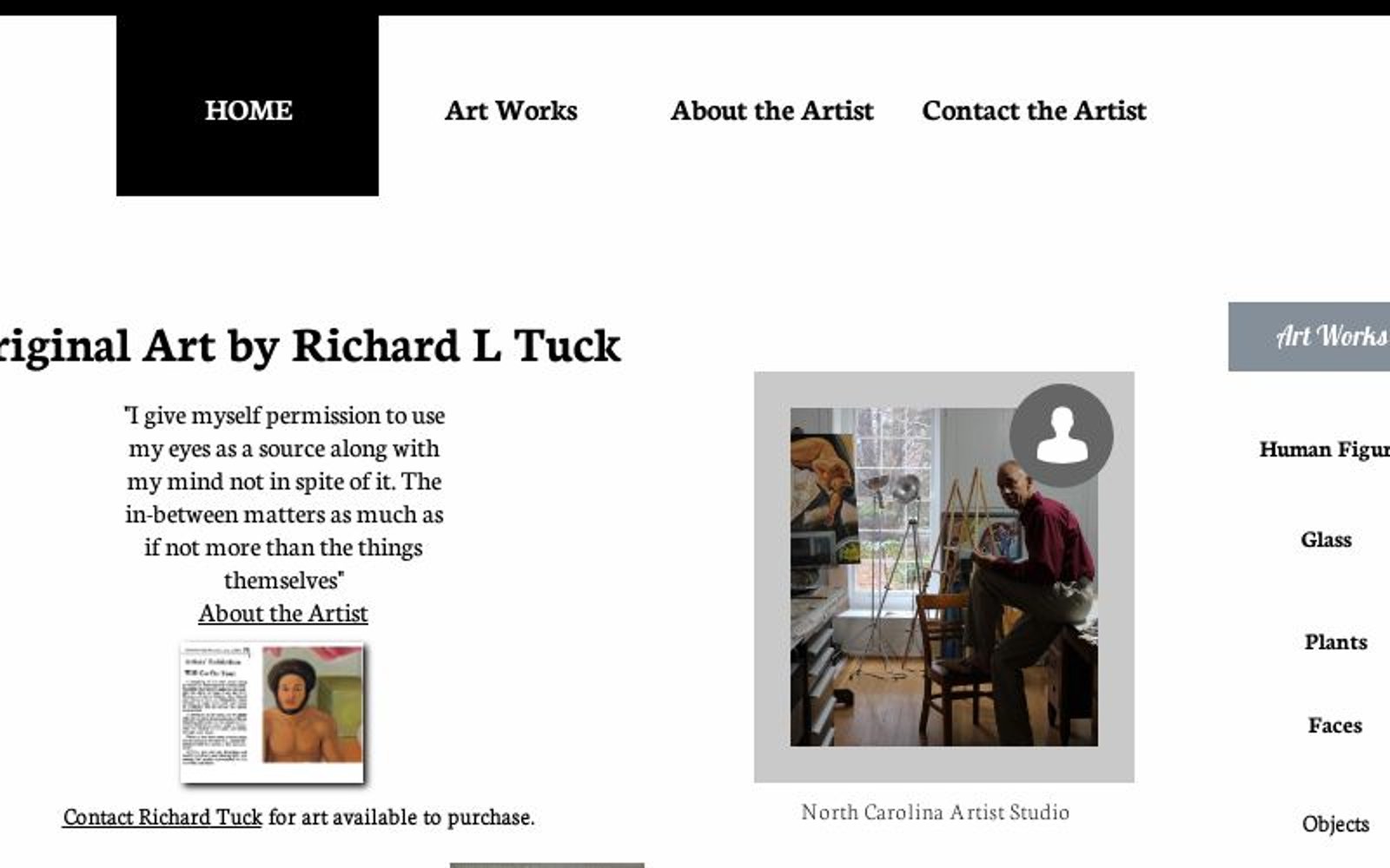 Original Art by Richard L Tuck (Richard Tuck NC Artist)