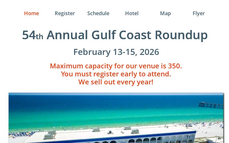 Schedule Gulf Coast Roundup