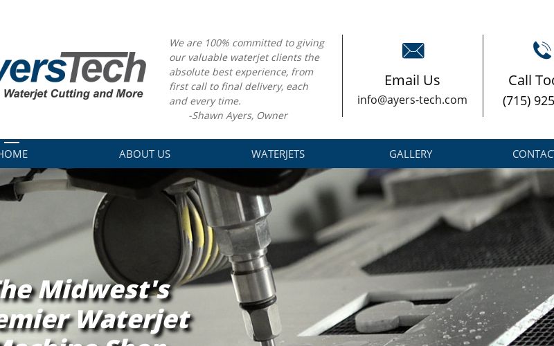 Home of AyersTech Waterjet Cutting and More!