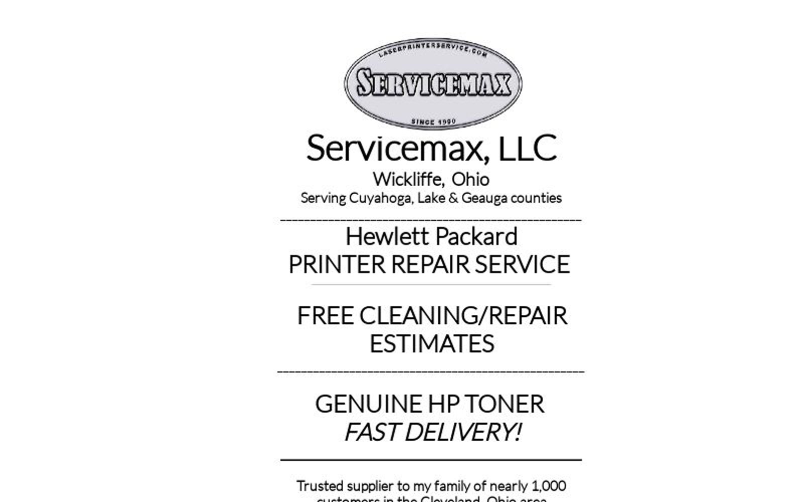 Welcome www laserprinterservice 