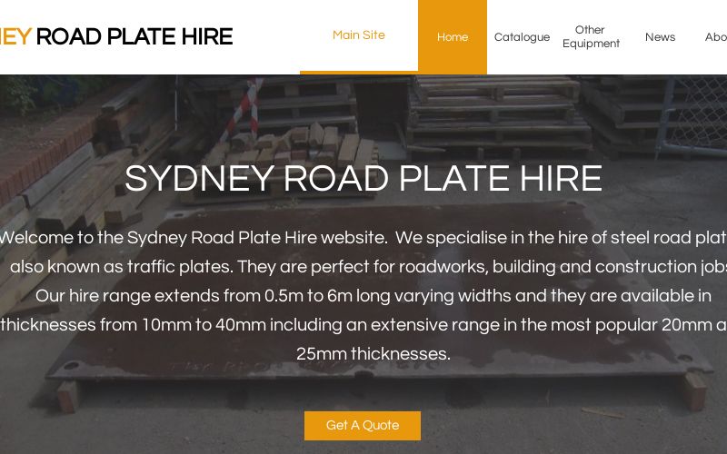 Sydney Road Plate Hire Home