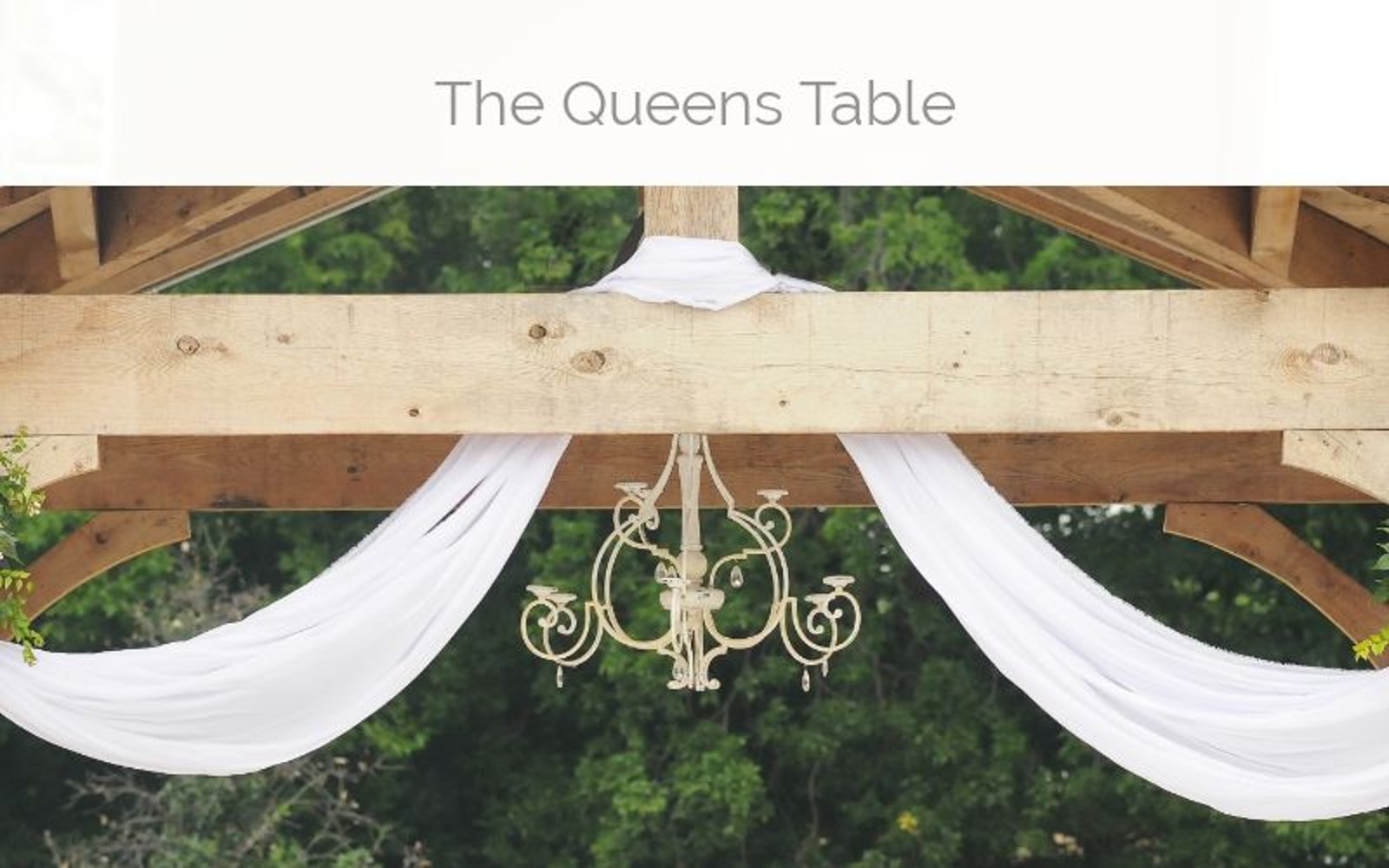 Queens Table China Rental website photo