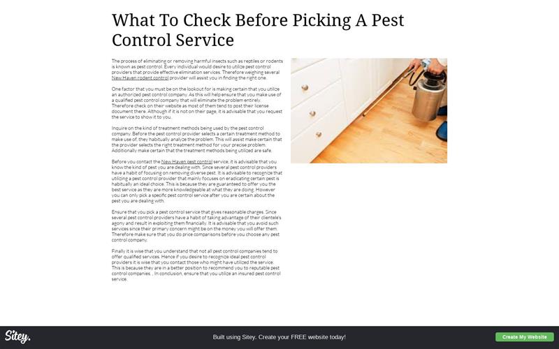 Pest Control Elizabeth Nj