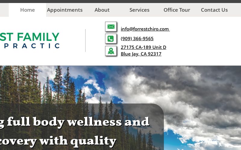 Forrest Family Chiropractic Blue Jay, CA