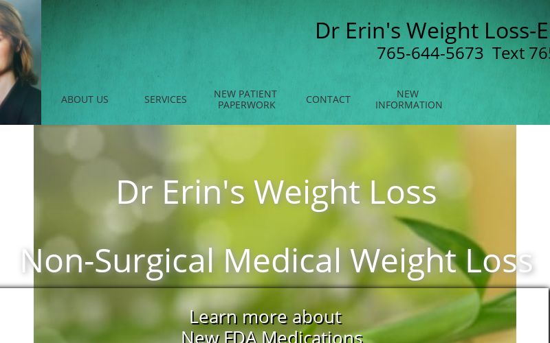 Clean, professional medical spa treatment room with neutral tones at Dr Erin's Weight Loss- Erin Chamberlin-Snyder MD in Indianapolis