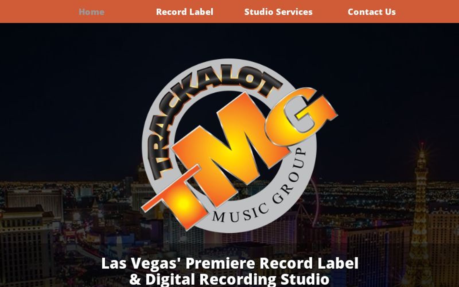 Recording studio interior for Trackalot Music Group