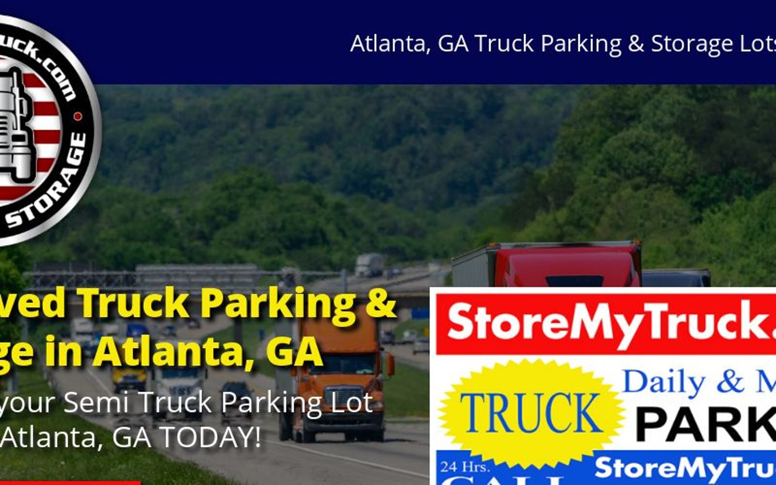 Secure Commercial Truck Parking Storage in Atlanta GA