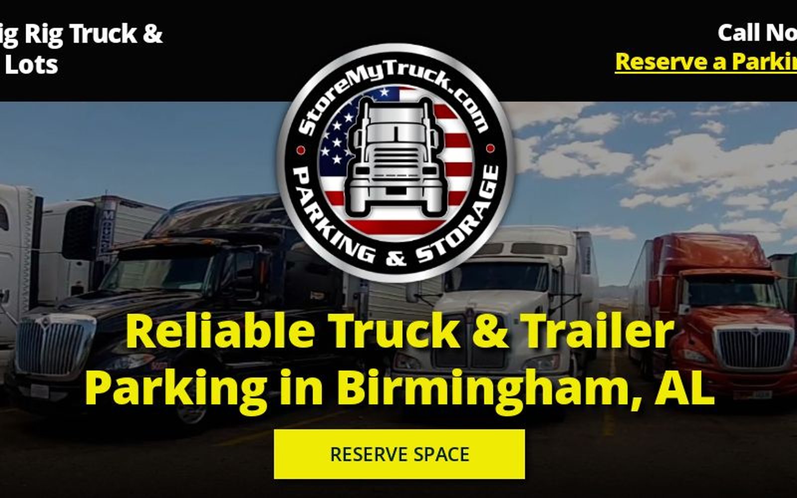 Truck Parking near me - BIR Storage for Trucks and Trailers