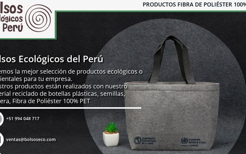 Bolsas de tela ecológicas 100% Algodon - Arequipa